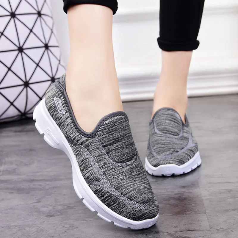 Delle donne Degli Appartamenti Mocassini Comfort antiscivolo Delle Donne Ballerine Soft Cotton Signore di Lusso Scarpe Sneakers Donna Scarpe Pluse