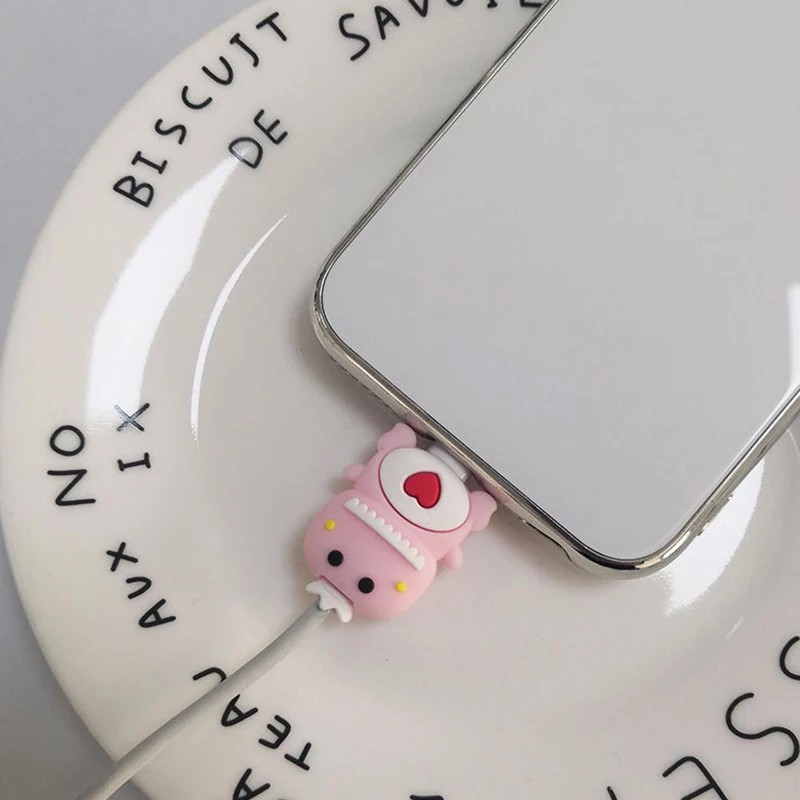 Kabel Biss Nette Tier Kabel Protector Für Iphone Usb Kabel Organizer Chompers Ladegerät Draht Halter Für Iphone Kabel Dropshipping