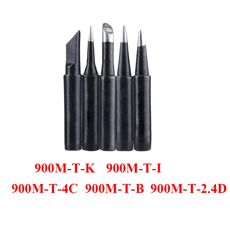 5pcs/lot Pure Copper Soldering Iron Tip 900M-T Solder Tips Welding Head BGA Soldering Tools