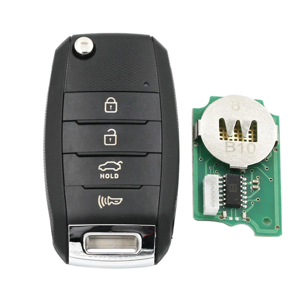 Keydiy B19-4รีโมทคอนโทรล KD แบบสากล4ปุ่มกุญแจรถสำหรับ KD900 URG200 KD-X2ขนาดมินิสูงสุดเครื่องมือสำหรับ Kia สไตล์5ชิ้น/ล็อต