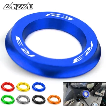 R3 anel de cobertura do interruptor de ignição da motocicleta cnc acessórios de alumínio para yamaha yzf r3 2013 2014 2015 2016 2017 2018 2019