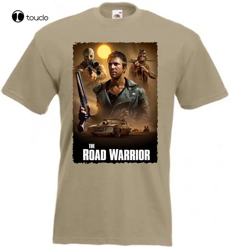 Mad Max Ii The Road Warrior V11 T-Shirt Khaki Movie Poster All Sizes