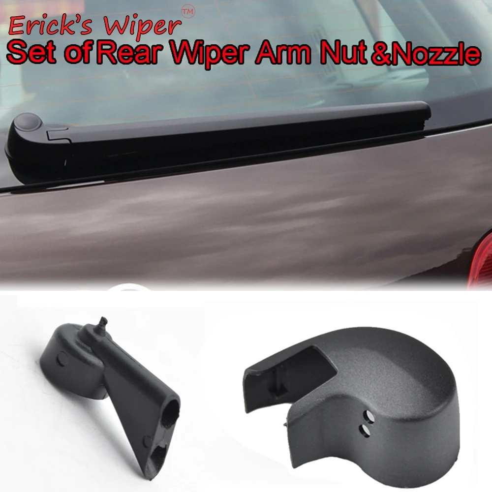 Erick's Wiper Windscreen Wiper Arm Nut Cap Cover Washer Nozzle Jet Set For Audi A1 Sportback A3 8P 8V A4 B6 B7 B8 B9 A6 Q3 Q5 Q7