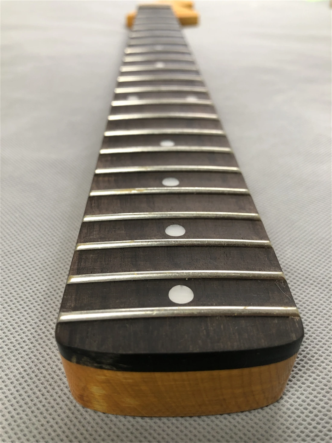 Big Head Full Scalloped Guitar Neck Maple 21fret 25.5 inch Rosewood Fingerboard Yellow Gloss finish