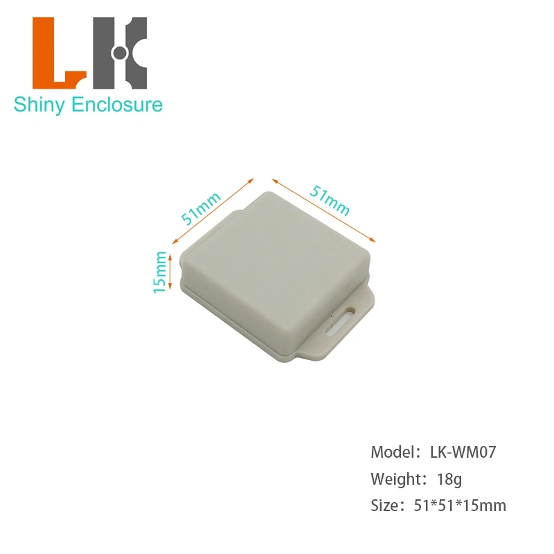 51x51x15mm Plastic Electronics Enclosure For PCB Design Electrical Plastic Case DIY Wall Mounted Junction Box