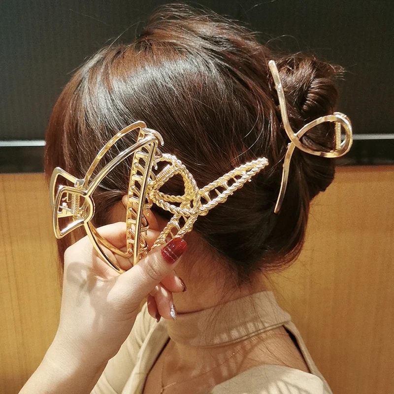 Jepit Rambut Aksesori Perempuan Cakar Rambut Jepit Rambut Kepiting Jepit Rambut untuk Wanita Gaya Korea