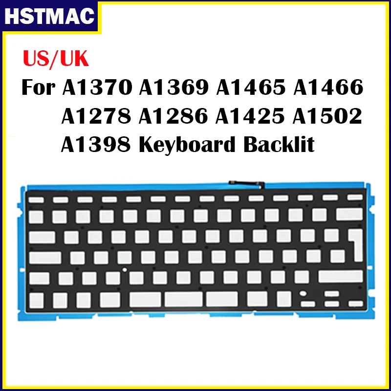 Laptop US Keyboard Backlight For Macbook Air Pro A1370 A1369 A1465 A1466 A1278 A1286 A1425 A1502 A1398 UK Keyboards Backlit
