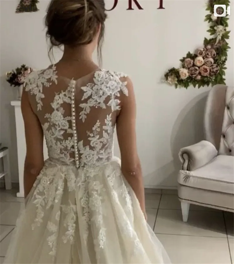 Vestido de Novia Largo de Satén, Traje de Boda Formal y Sencillo