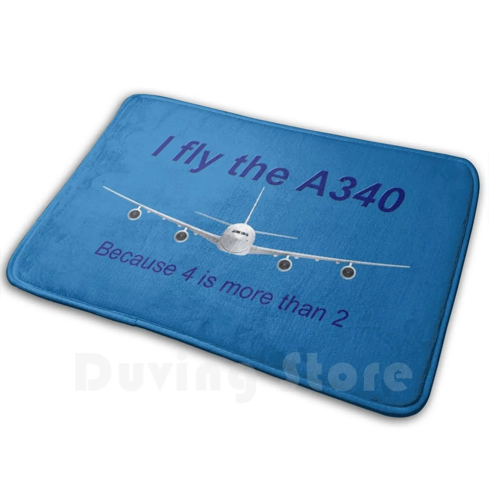 I Fly The Airbus A340 alfombra cojín suave Airbus A340 piloto de aviación A330 A320 Boeing Lockheed 747 B747 B737 737