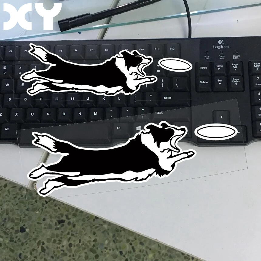 Border Collie Cut Vinyl Decal Car Sticker Truck Car Window decals