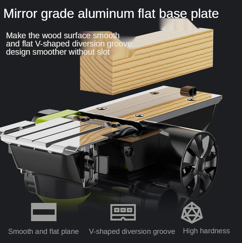 Electric planer household small multi - functional hand - held planer woodworking planer planer planer plane press machine