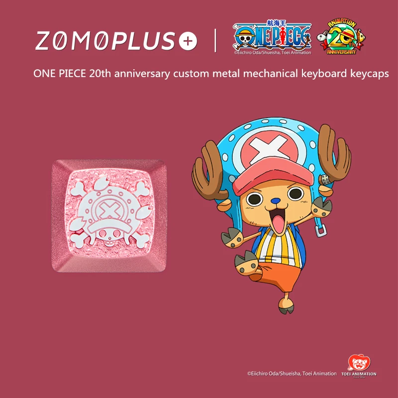 Key cap ONE PIECE mechanical keyboards keycap personality design,Tony Tony Chopper aluminum alloy Cherry MX axis keycaps