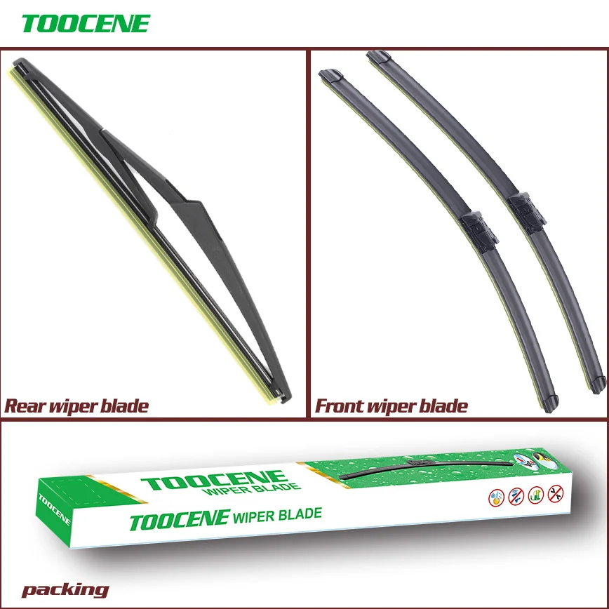 

Front and Rear Wiper Blade For Renault ZOE,2012-2019 Windshield Rubber Brush Car Accessories 24+14+12