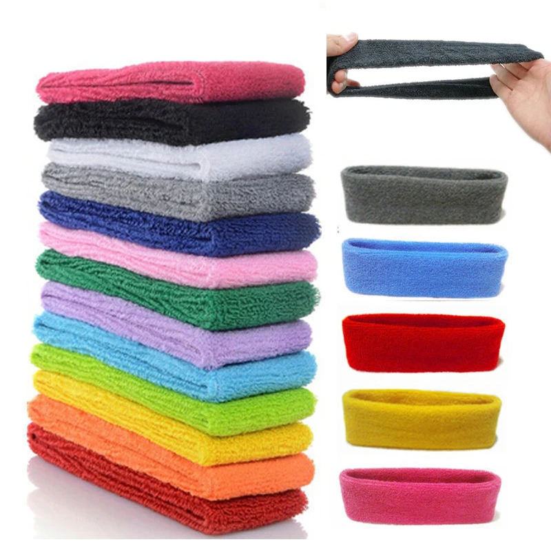 Women Men Headband Sports Yoga Fitness Stretch Sweat Sweatband Hair Band Elasticity Headband Headwear Sports Safety Head Band A+