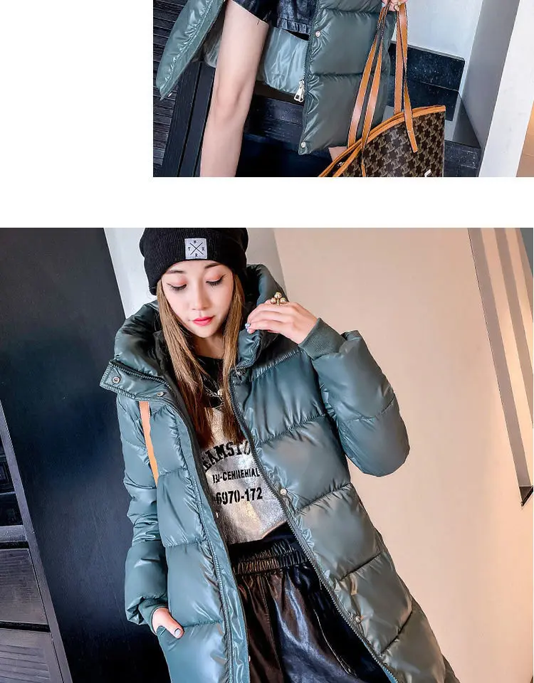 2026 Winter Long Down Jacket Women's Fashion Thick Cotton Parkas Outwear Plus Size 4XL Loose Windproof Hooded Snow Coat Female