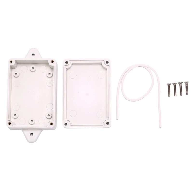 1PC Waterproof Plastic Electronic Instrument Project Cover Box Accessories Enclosure Case Clear Transparent/ White 85x58x33mm