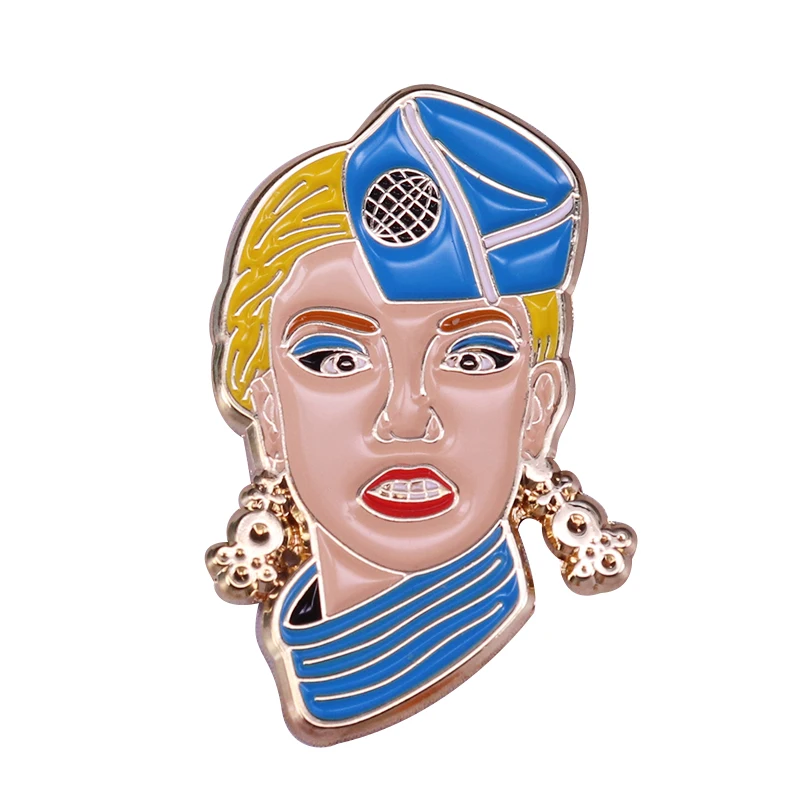 Britney Spears in Iconic Stewardess Uniform Brooch Pin Pop-Princess, Don\'t you know that you\'re toxic?