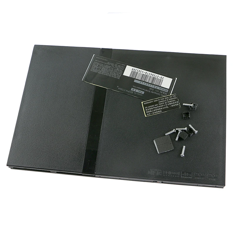 Full Housing Shell OEM untuk PS2 70000 7W konsol Mainframe Cover Case warna hitam