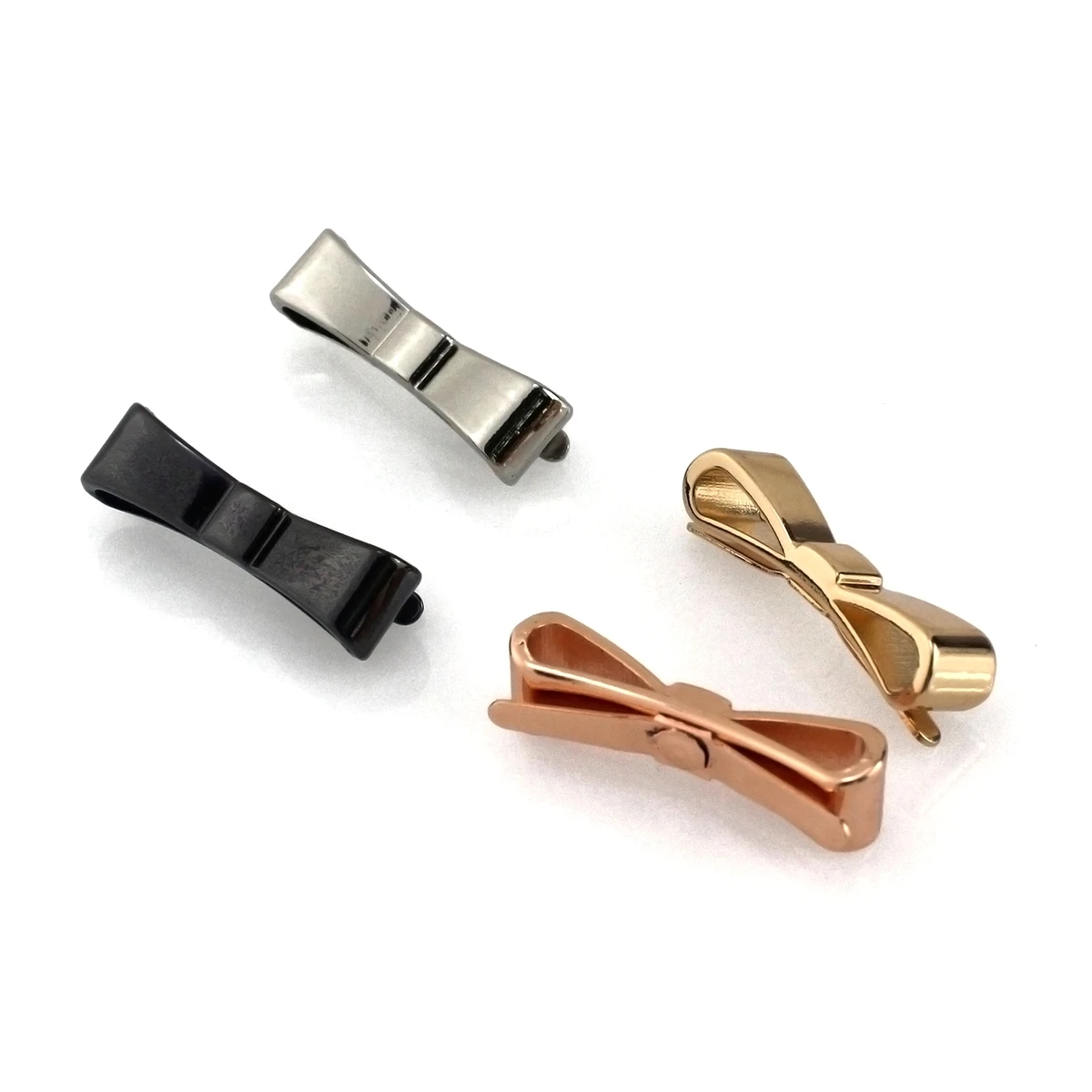 2pcs Metal Bowknot Buckle Fashion Decoration Shoes Clasp for DIY Handbag Bag Garments Hardware Closure Bag Parts Accessories