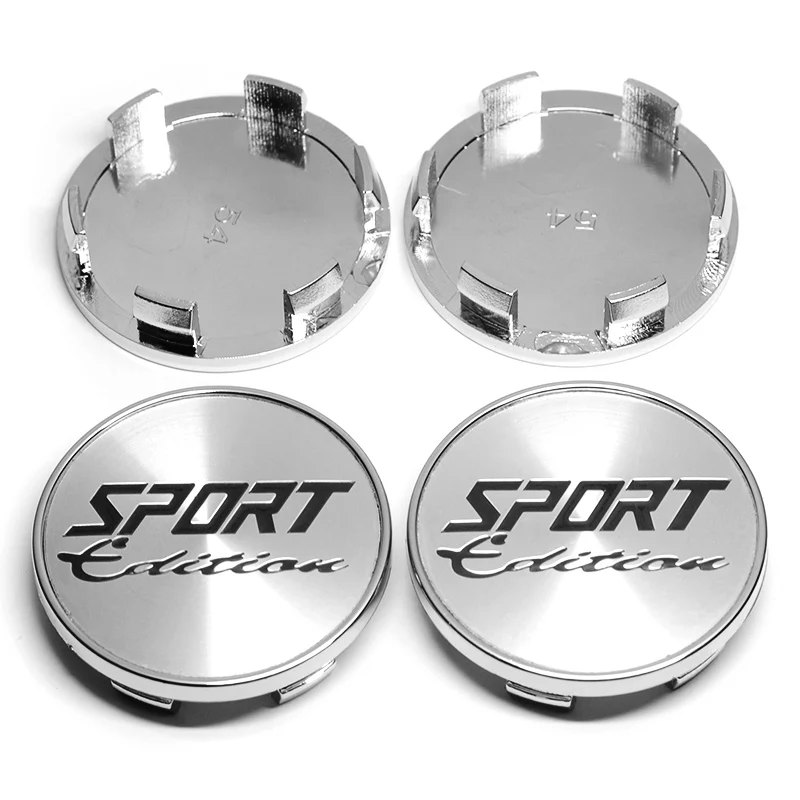 4pcs/lot 54mm with 50mm SPORT Edition Logo 54mm Car Wheel Center Caps Wheels Rim Centre Hub Cover