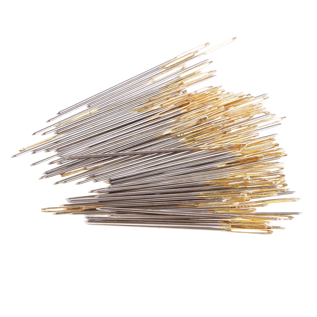 100pcs Large Eye Wool Needles DIY Yarn Embroidery Sewing Darning Crafts 26#