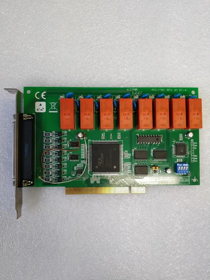 PCI-1761 REV.A1 DAQ board 8-channel relay actuator and 8-channel isolated digital input