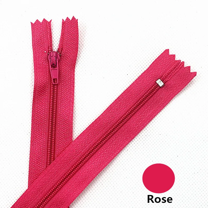 20Pcs 3# (4-24 Inches) 10/15/18/20/25/30/35/40/50/55/60CM Closed Nylon Coil Zipper Suitable For Clothes