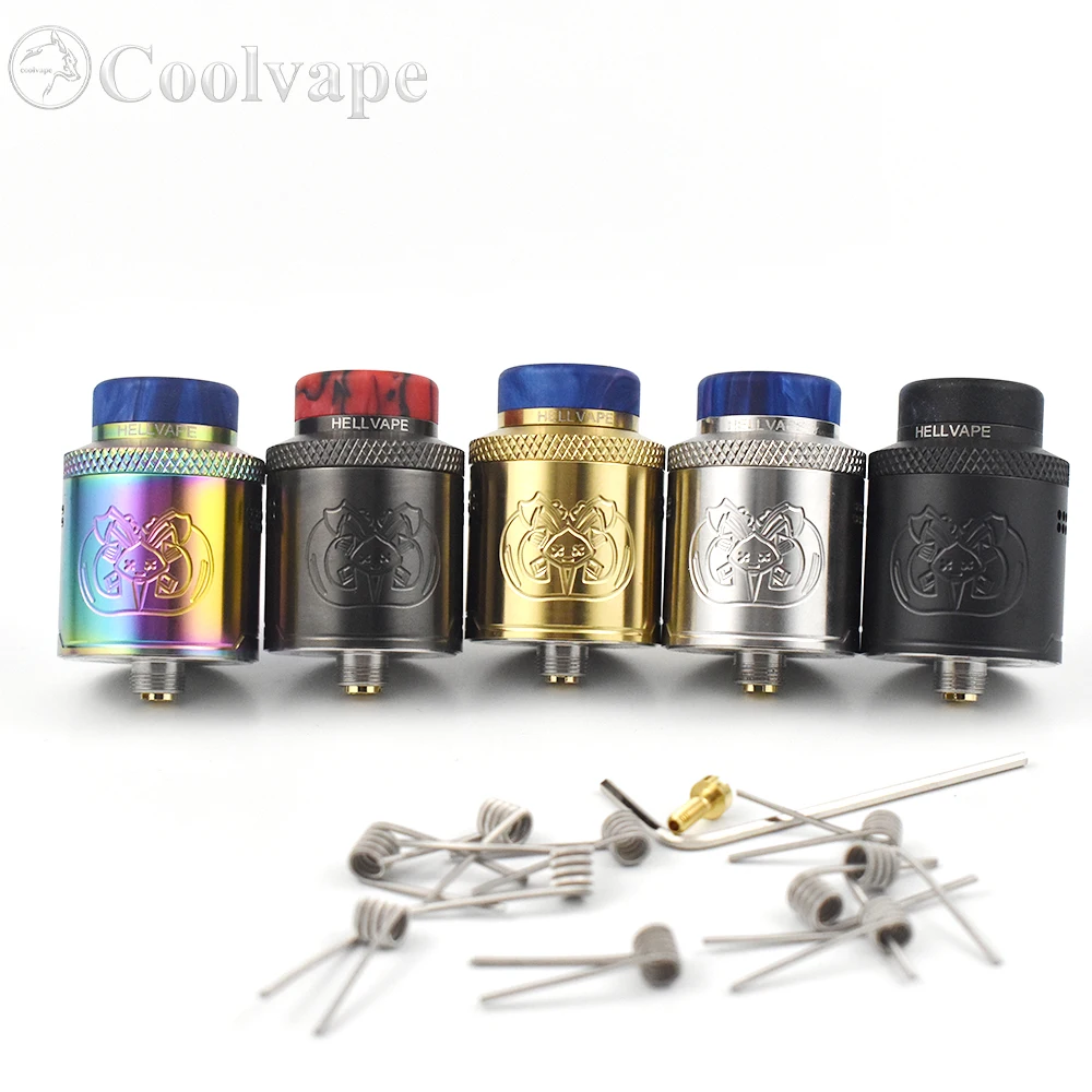 

Drop Dead RDA 24 мм с распылителем squonk BF PIN 316ss с одной катушкой или двумя катушками Восстанавливаемый резервуар против Dead Rabbit V2 rda rta tank