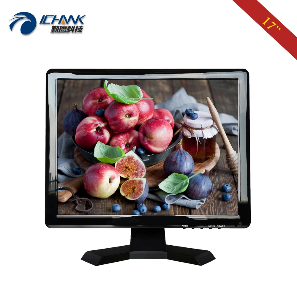 

17" LCD Display 1280x1024 4:3 HD Single VGA Port POS Cash Register Ordering Meal Machine Office Computer PC Monitor ZB170JN-27