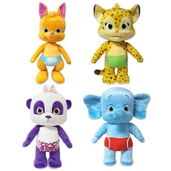 Soft Stuffed Animals Doll for Kids, Party Word Plush Toys, Lulu Bailey, Franny, Kip, Panda, Elefante, Wallaby, Melhores Presentes, 25cm, 3 Pcs, 4 Pcs, 5Pcs