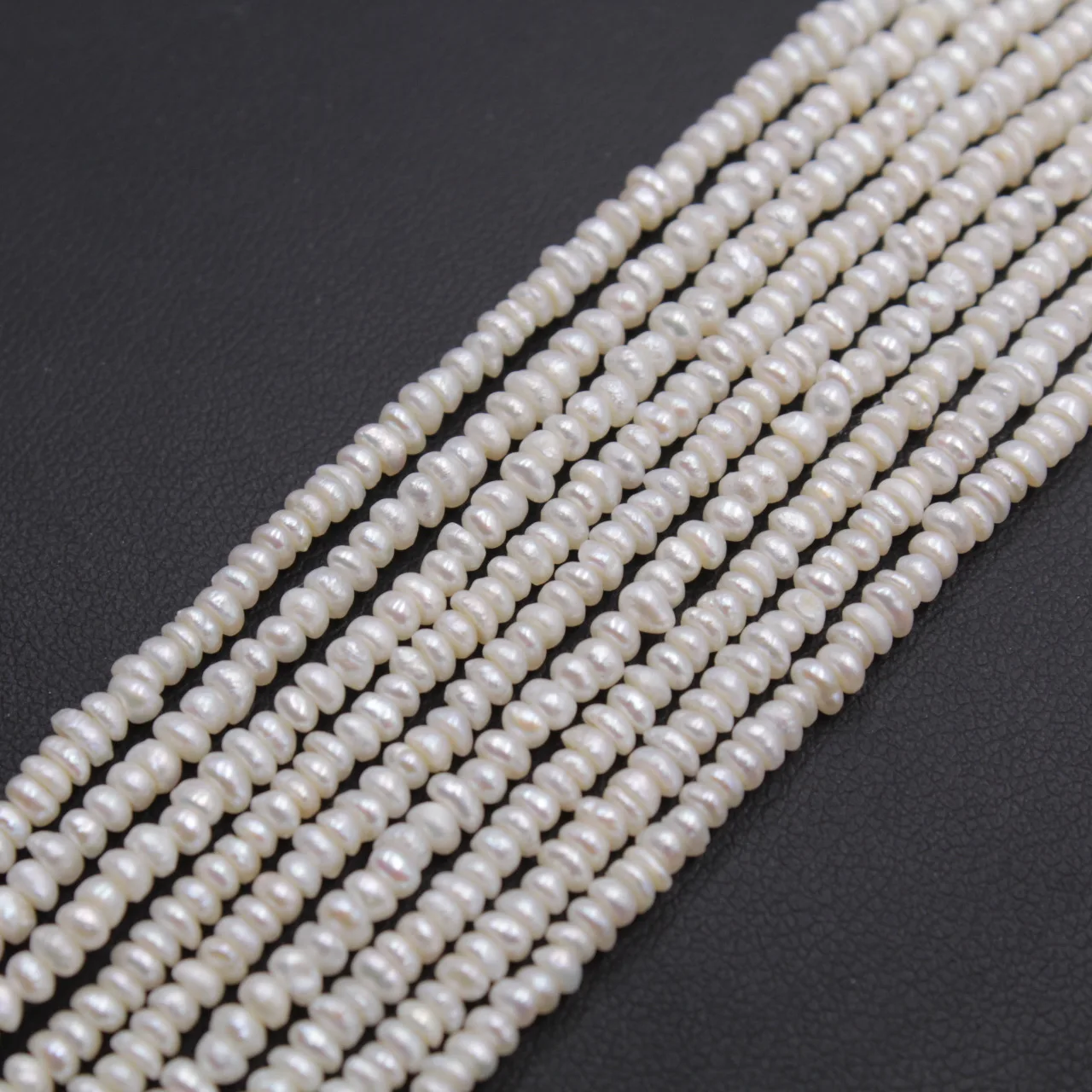 5strands 2-3mm Natural Freshwater Pearl Beaded High Quality  Loose Beads for Make Jewelry DIY Bracelet Necklace Accessori