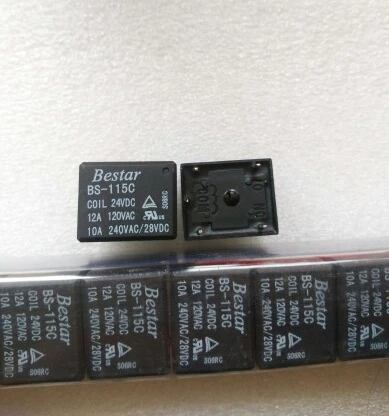 

10PCS/LOT New Relay BS-115C BS-115C-5VDC BS-115C-12VDC BS-115C-24VDC BS 115C 5V 12V 24V 48V Instead of SRD-12VDC-SL-C 5PIN