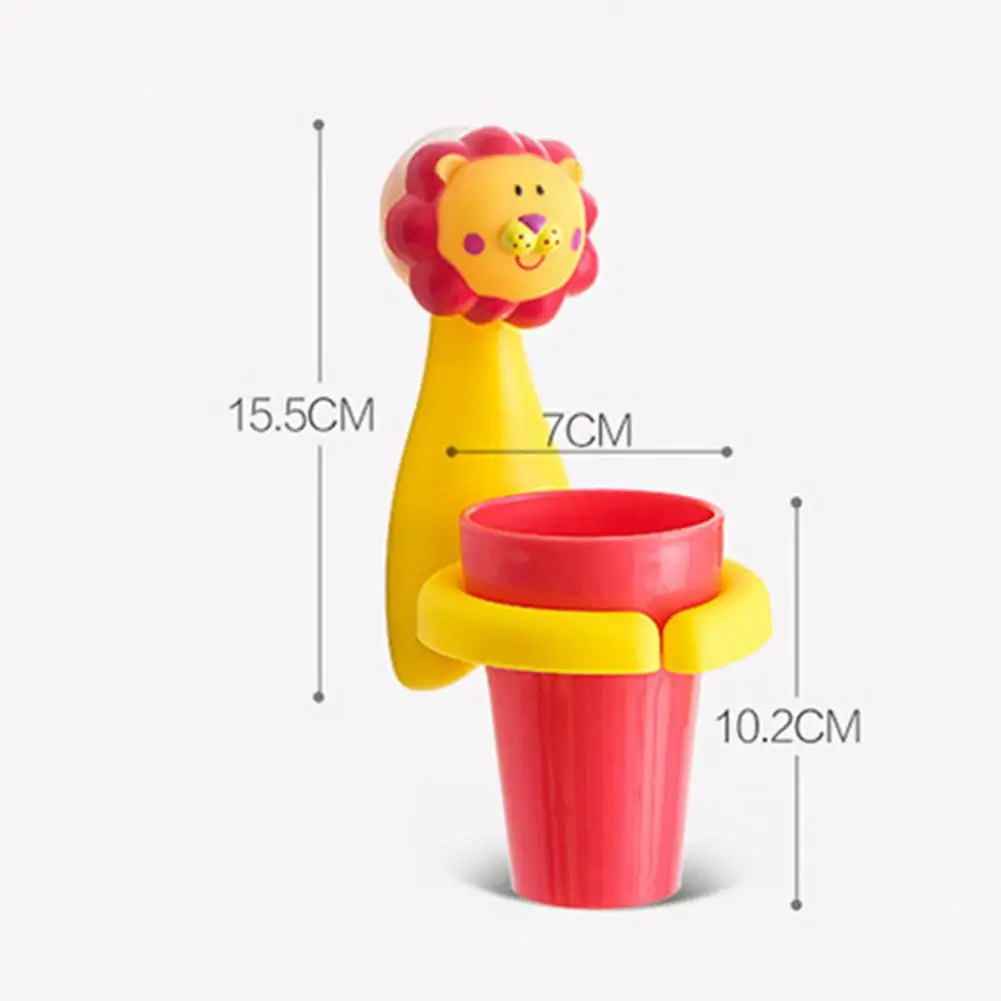 Giraffe Toothbrush Cup Creative Space-Saving PP Wall Suction Baby Toothpaste Holder Tooth-brushing Cups Holder Kid Accessories