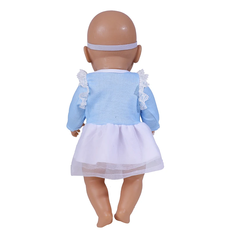 18 Inch Doll Clothes Baby Reborn Doll Accessories Snow Girls Dress Princess Costume for Birthday Gift American Girl Doll Clothes