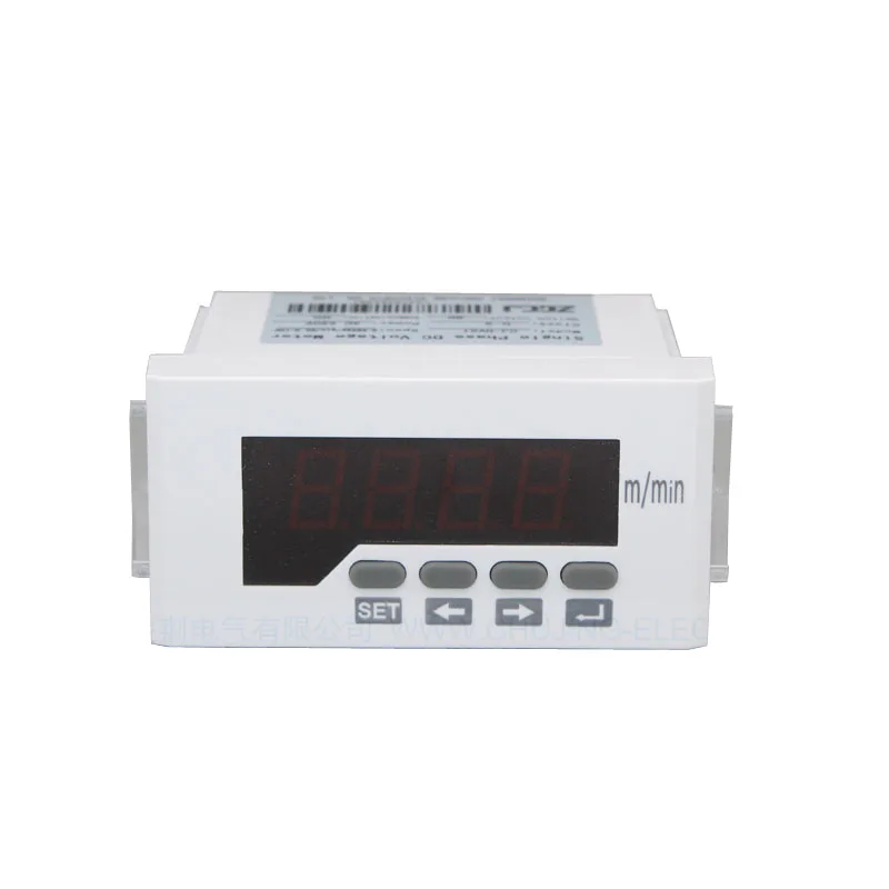 0-9999 m/min speed meter 4-20mA DC or 0-10V DC input Digital Line speedometer Tachometer