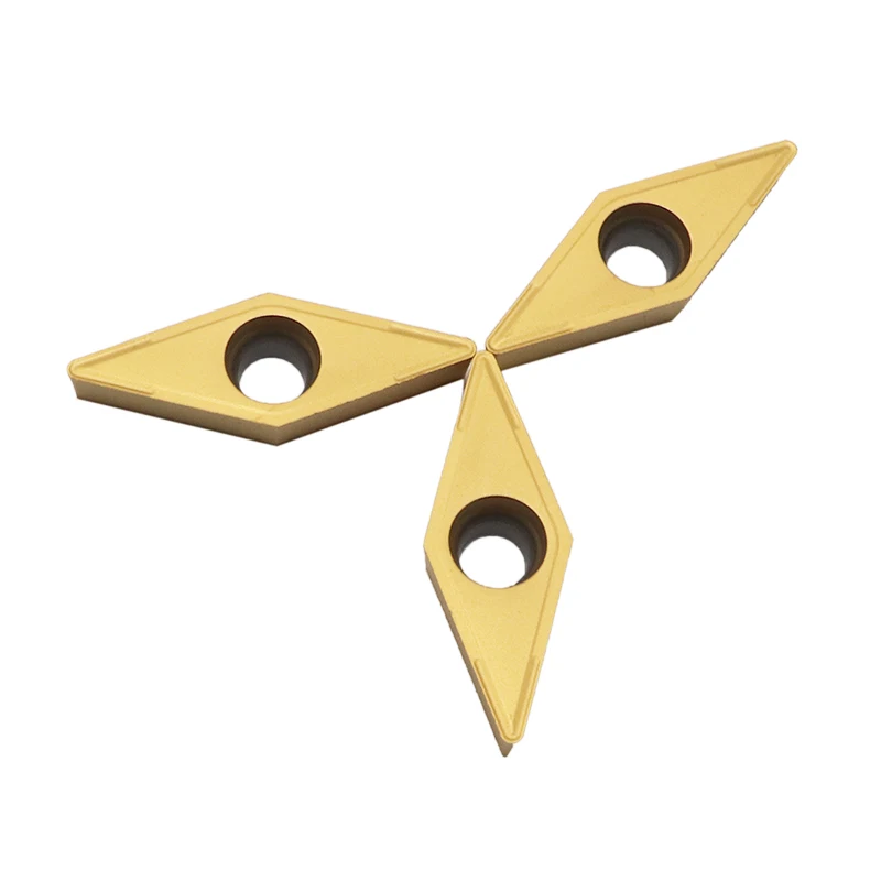 10 Chiếc Carbide Dạng VCMT160404 VCMT160408 MA VP15TF UE6020 Kim Loại Hình Trụ Dao Phay VCMT Lưỡi Dao Tiện Bằng Máy CNC Dụng Cụ Xoay
