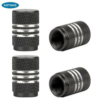 4Pcs/Lot Tire Stem Valve Caps Aluminium Car Dustproof Caps Tire Wheel Stem Air Valve Caps