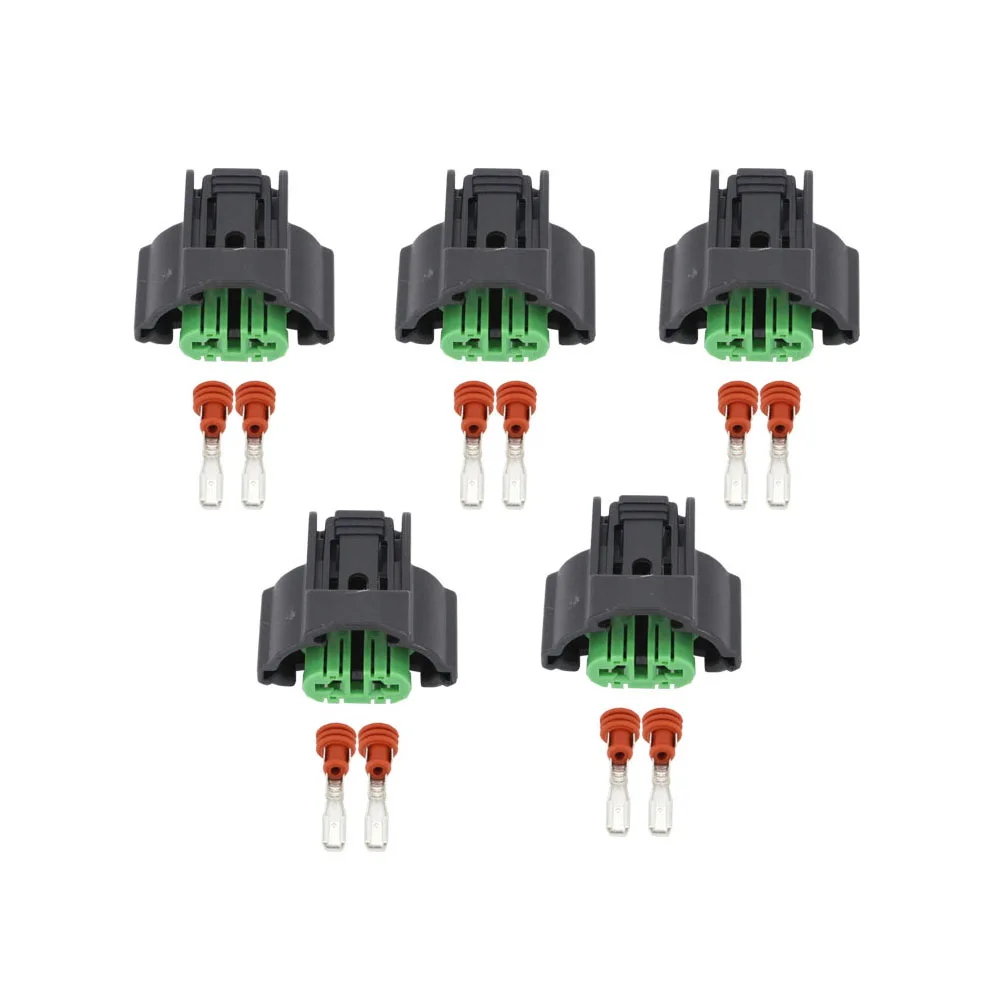 5 комплектов 2-контактный разъем автомобильных противотуманных фар с разъемом DJ70255F-3-21, разъем автомобильной противотуманной фары, держатель лампы, головка фары