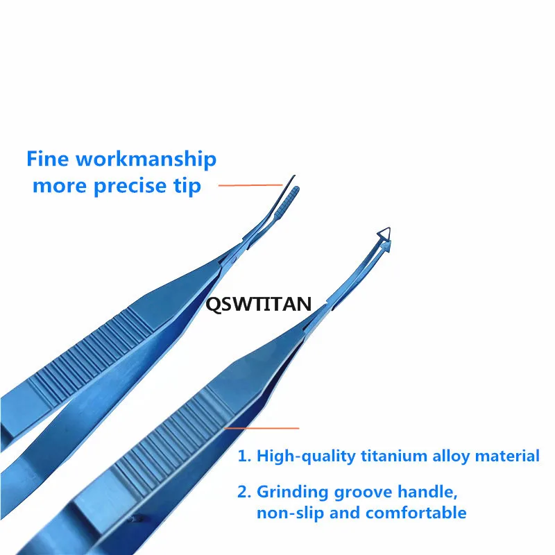 Nucleus Bisector TO Trisect/Vectis Forceps 1/2 1/4ไทเทเนียม Ophthalmic แหนบ Ophthalmic เครื่องมือผ่าตัด