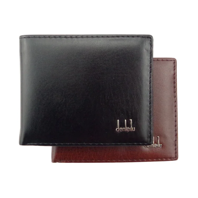 

Men's Simple Fashion PU Leather Credit ID Card Holder Case Men Business Bifold Leisure Wallet Solid Purse Pockets Bags