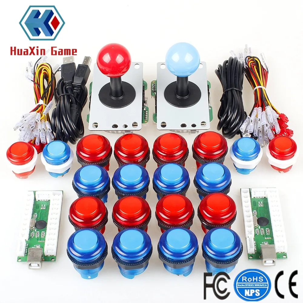 

Arcade Kit with LED Illuminated Push Button, Zero Delay Encoder, DIY, USB, Raspberry Pi, Video Game Consoles, 5V, 8 Way Stick