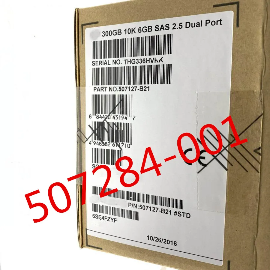 جديد وأصلي في صندوق ل 507284-001 300G 2.5 6GB 10K SAS 507127-B21 ضمان 3 سنوات