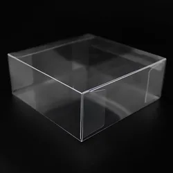 PvcTransparent Clear Gift Candy Box Square PVC Boxes Chocolate Bags Wedding Favor Party Event Plastic Gift Boxes 8x8x3cm