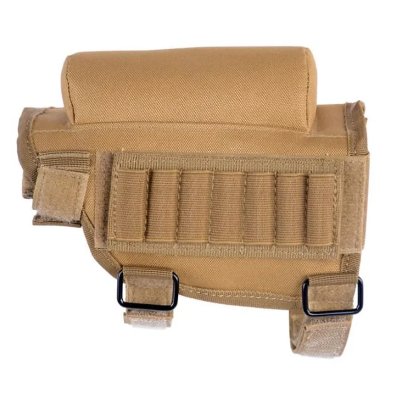 Tactical Rifle Cases Cheek Rest Riser Adjustable Cartridges Hunting Carrier Nylon PouchBullet Holder Bag Shell Buttstock Ammo