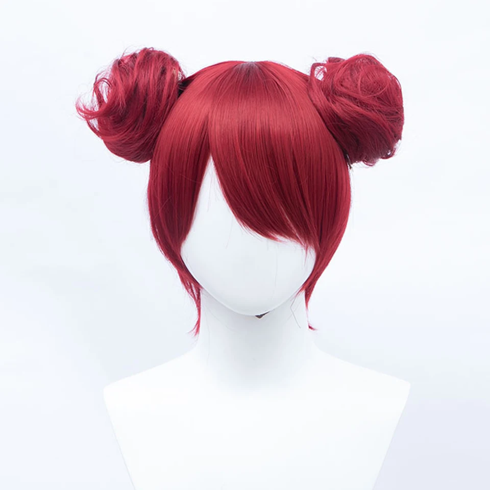 LUPU Gefälschte Haar Brötchen Klaue Chignon Gerade Haarteile für Frauen Cosplay Haar Farbige Rot Braun Lila Rosa Weiß Blonde Grün