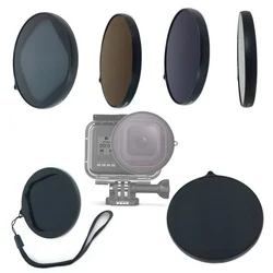 ND4 ND 8 16 32 ND64 ND1000 Lens Filter for Original Diving Waterproof Housing Case of GoPro Hero8 9 10 Black Sport Action Camera