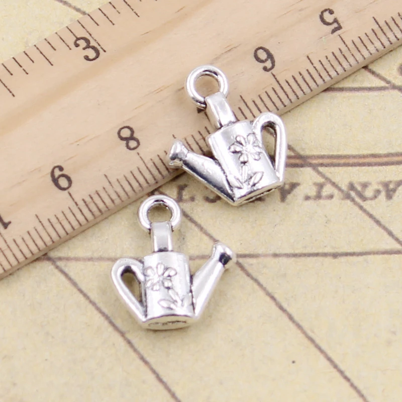 10pcs Charms Watering Can Gardening 18x15mm Tibetan Silver Color Pendants Antique Jewelry Making DIY Handmade Craft Pendant