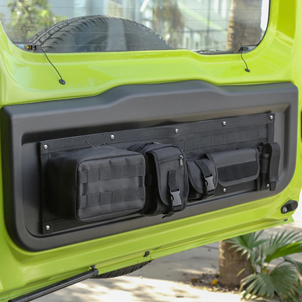 Car Tailgate Storage Bag Organizer Tool Kit Pocket for Suzuki Jimny JB64 JB74 2019-2024 Stowing Tidying Interior Accessories