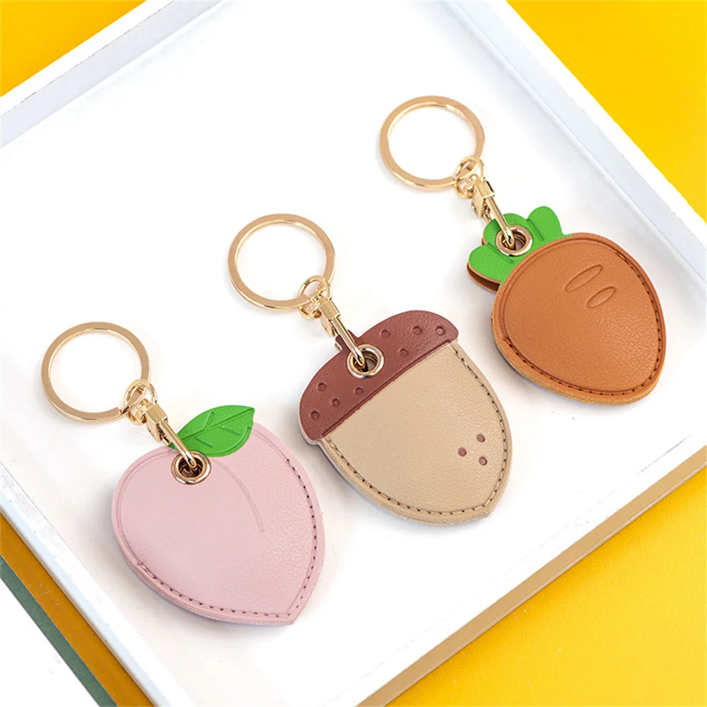 Control Card Cover Case Key Chain Access Card Bag Pendant Cartoon Keychains Keyfob Useful Leather Key Ring Personality Access