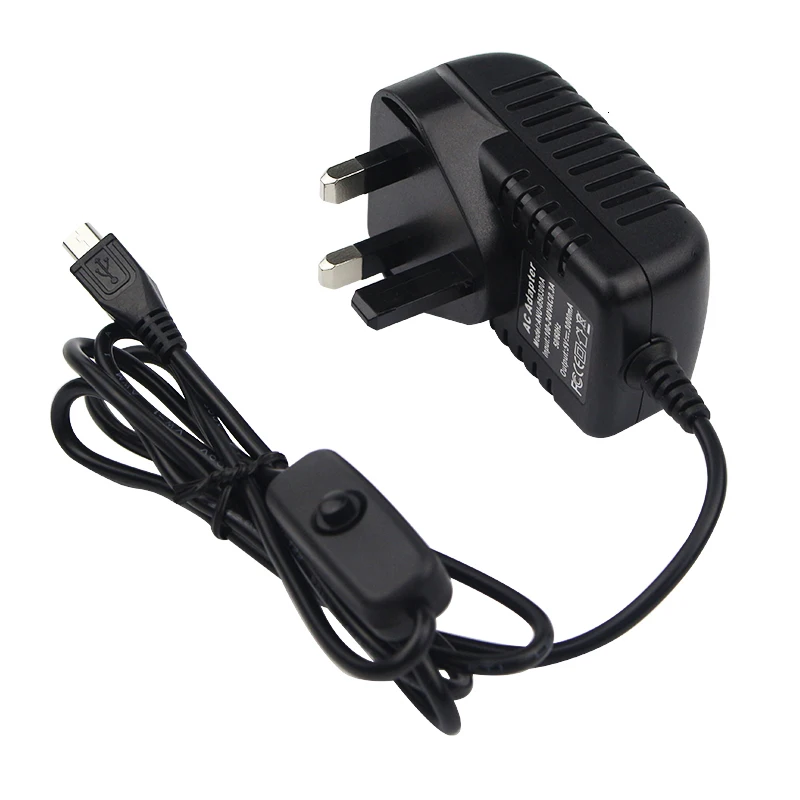 5v 3a Netzteil Ladegerät Ac Adapter Micro Usb Kabel Mit Power On/off Schalter Für Raspberry Pi 3 Banana Pi Pro Modell B B + Plus